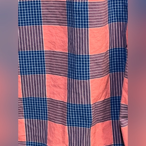 Bonobos Mens Casual Slim Fit Button Down Size Medium 100% Cotton Salmon & Navy - Picture 3 of 6